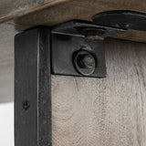 Ledger II 70L x 17W x 30H Live-Edge Wooden Brown Console Table by Mercana at Eve Furniture