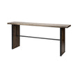 Ledger II Live-Edge Wooden Brown Console Table by Mercana at Eve Furniture