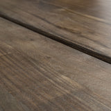 Ledger III Brown Solid Wood Top & Base Dining Table by Mercana at Eve Furniture
