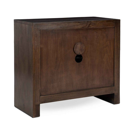 Ledro 2 Door Cabinet - Dark Brown by Classic Home at Eve Furniture