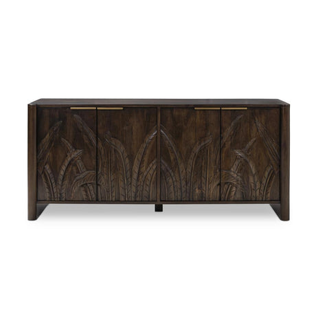 Ledro Dark Brown 4 Door Buffet by Classic Home at Eve Furniture