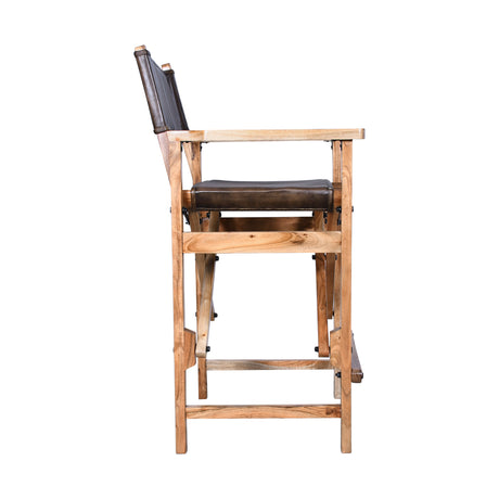 Leeds 23" Folding Counter Chair in Antique Whiskey by Home Trends & Design at Eve Furniture