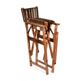 Leeds 23" Folding Counter Chair in Antique Whiskey by Home Trends & Design at Eve Furniture