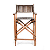 Leeds 23" Folding Counter Chair in Antique Whiskey by Home Trends & Design at Eve Furniture