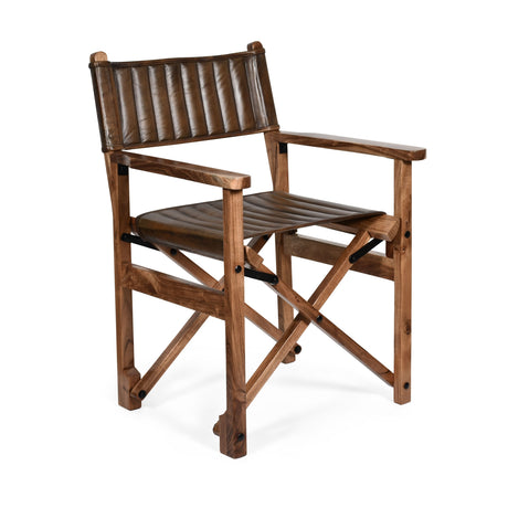 Leeds 23" Folding Dining Chair in Antique Whiskey by Home Trends & Design at Eve Furniture
