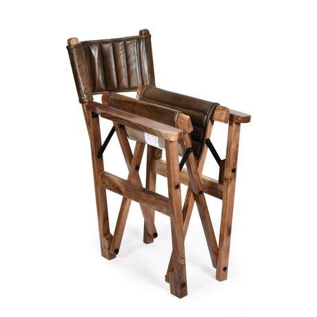 Leeds 23" Folding Dining Chair in Antique Whiskey by Home Trends & Design at Eve Furniture