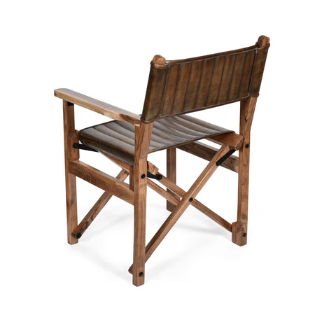 Leeds 23" Folding Dining Chair in Antique Whiskey by Home Trends & Design at Eve Furniture