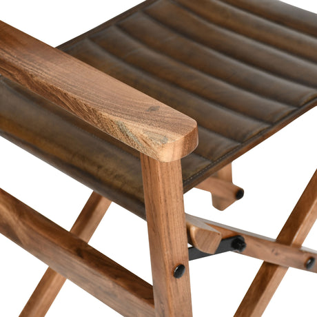 Leeds 23" Folding Dining Chair in Antique Whiskey by Home Trends & Design at Eve Furniture