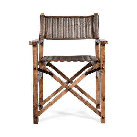 Leeds 23" Folding Dining Chair in Antique Whiskey by Home Trends & Design at Eve Furniture