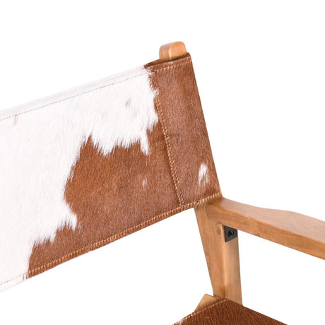 Leeds 23" Folding Dining Chair in Brown Hair on Hide by Home Trends & Design at Eve Furniture