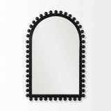 Leeds Black Wood Arch Frame Mirror by Mercana at Eve Furniture