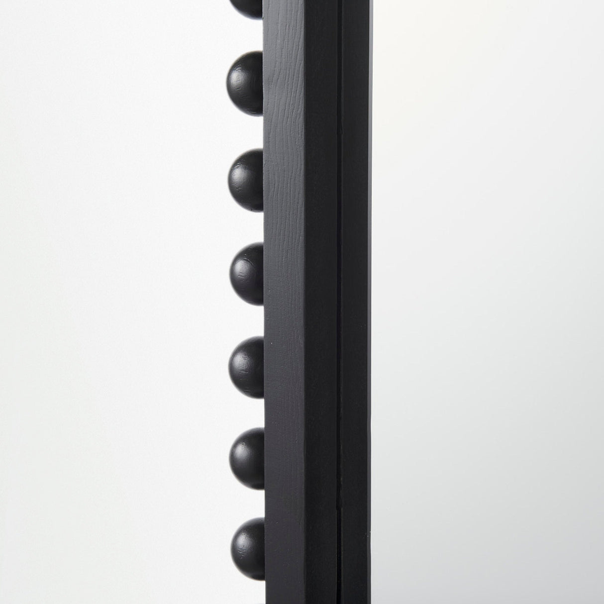 Leeds Black Wood Arch Frame Mirror by Mercana at Eve Furniture