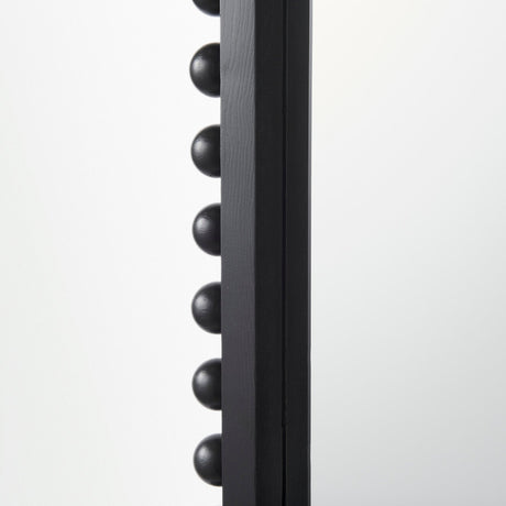 Leeds Black Wood Arch Frame Mirror by Mercana at Eve Furniture