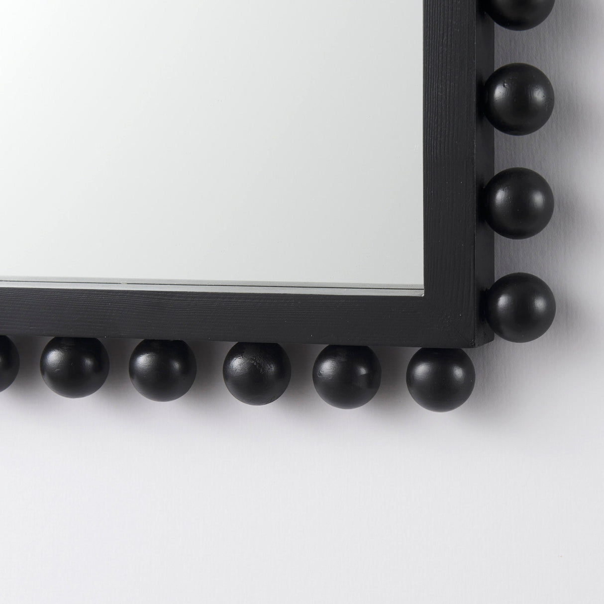 Leeds Black Wood Arch Frame Mirror by Mercana at Eve Furniture