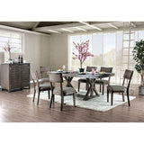 Leeds Gray Dining Table by Furniture of America at Eve Furniture