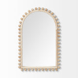 Leeds Natural Wood Arch Frame Mirror by Mercana at Eve Furniture