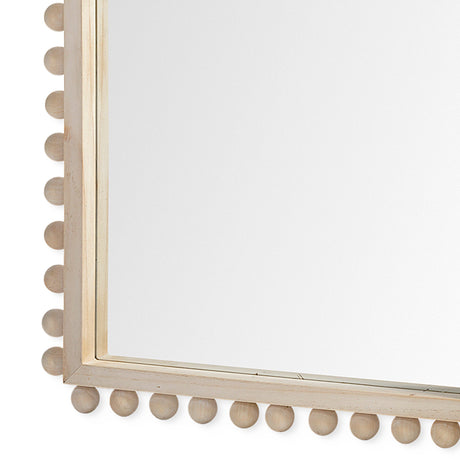 Leeds Natural Wood Arch Frame Mirror by Mercana at Eve Furniture