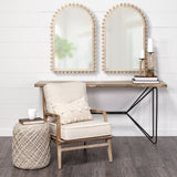 Leeds Natural Wood Arch Frame Mirror by Mercana at Eve Furniture
