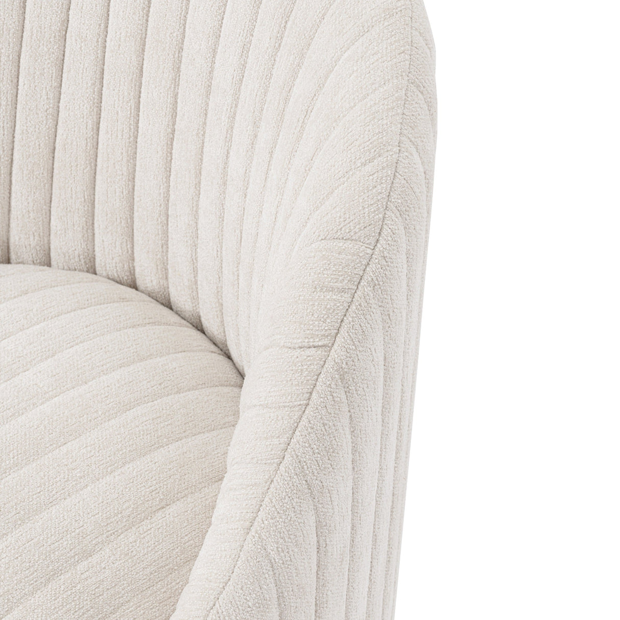 Leela Swivel Accent Chair in Cream by Manhattan Comfort at Eve Furniture