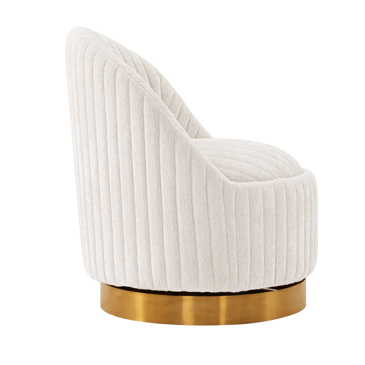 Leela Swivel Accent Chair in Cream (set of 2) by Manhattan Comfort at Eve Furniture