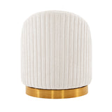 Leela Swivel Accent Chair in Cream (set of 2) by Manhattan Comfort at Eve Furniture