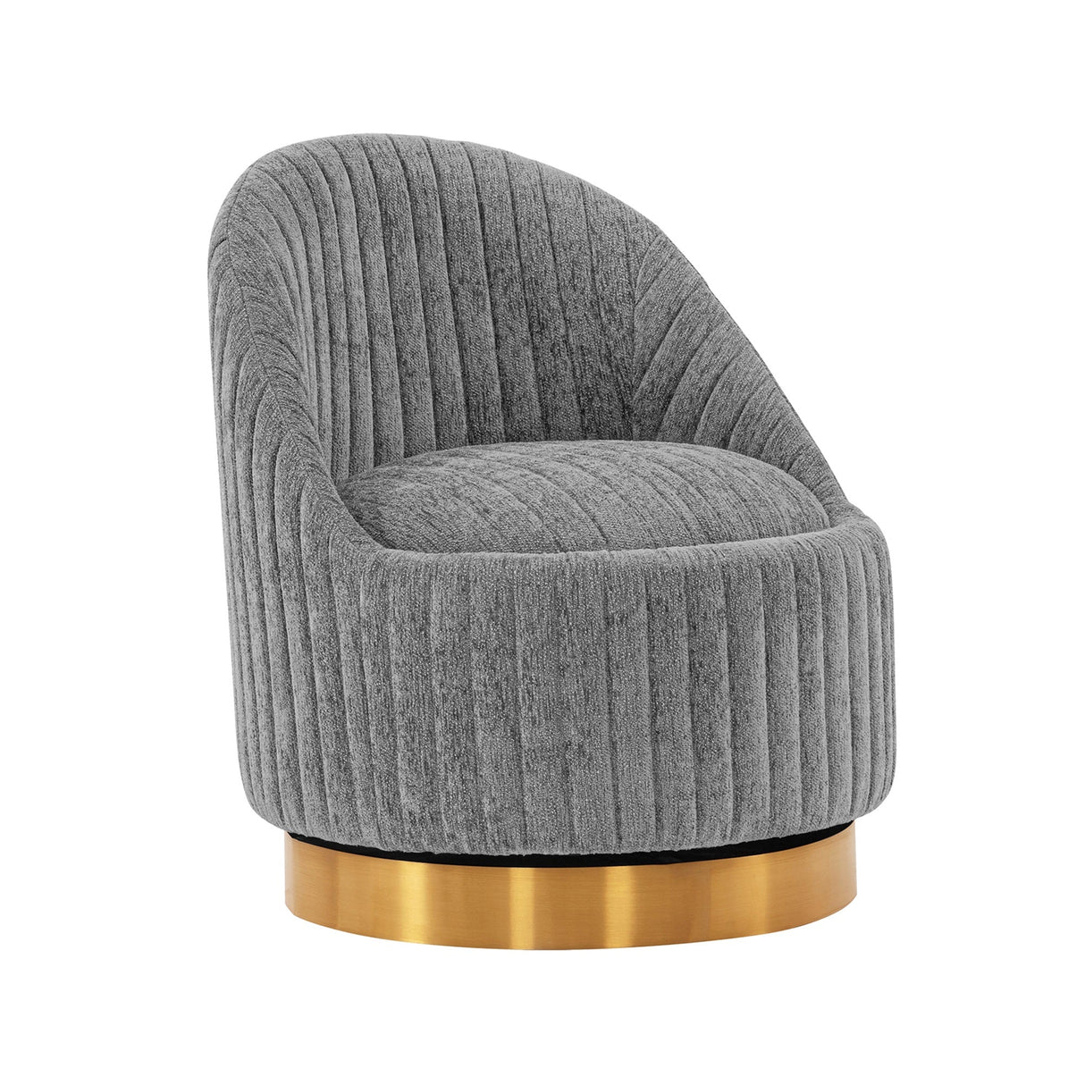 Leela Swivel Accent Chair in Grey by Manhattan Comfort at Eve Furniture