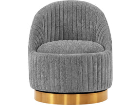Leela Swivel Accent Chair in Grey by Manhattan Comfort at Eve Furniture