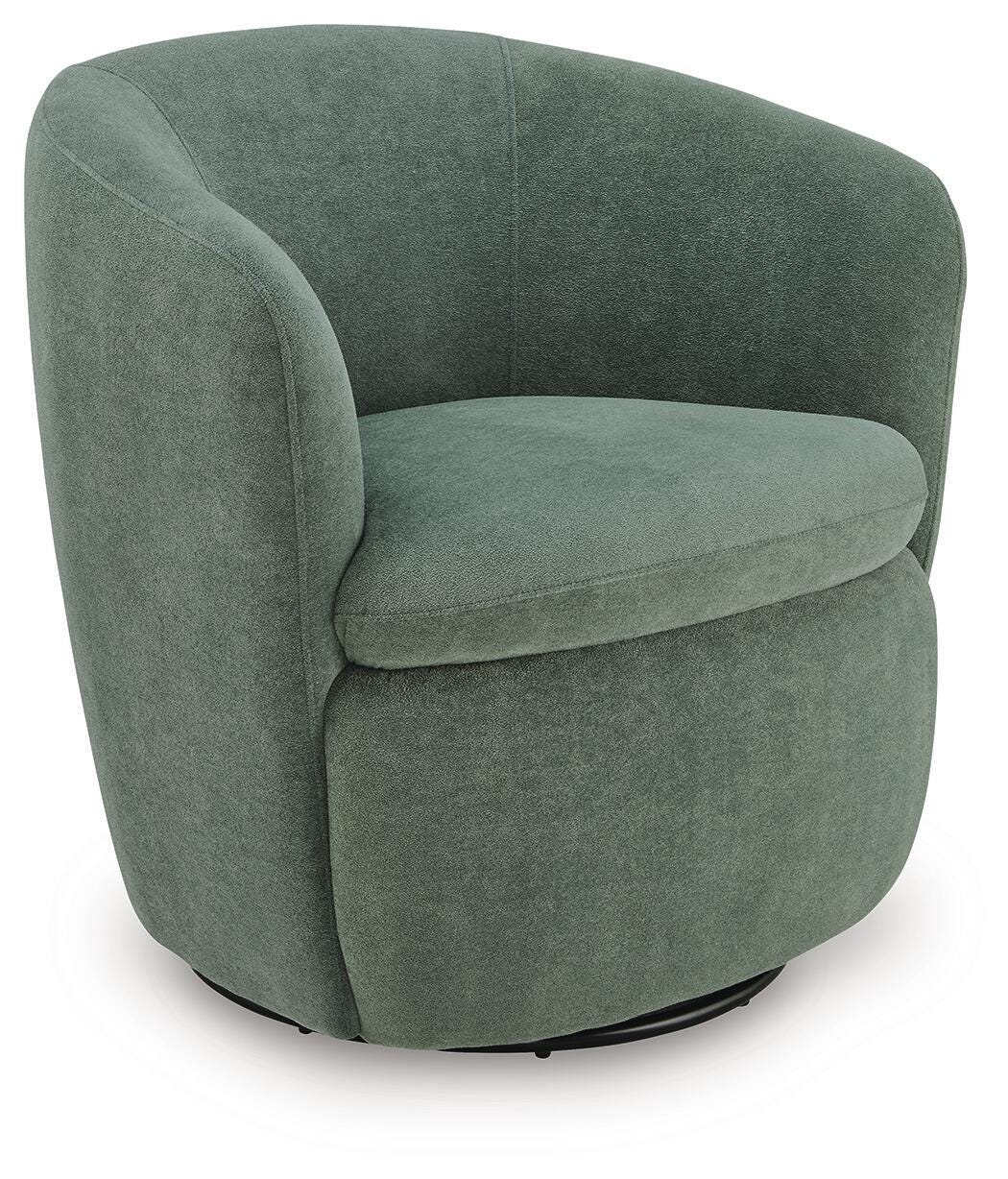 Leemont Juniper Swivel Accent Chair by Ashley at Eve Furniture