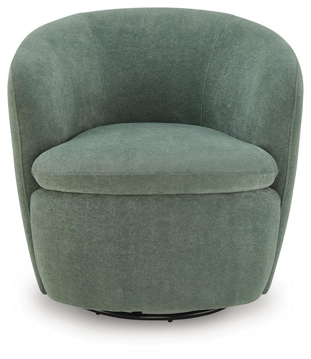 Leemont Juniper Swivel Accent Chair by Ashley at Eve Furniture