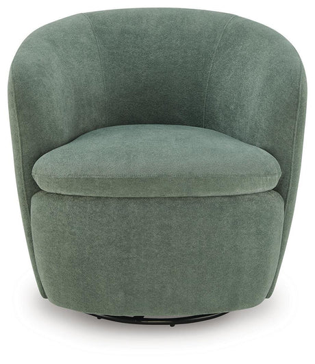 Leemont Juniper Swivel Accent Chair by Ashley at Eve Furniture