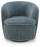 Leemont Mist Swivel Accent Chair by Ashley at Eve Furniture
