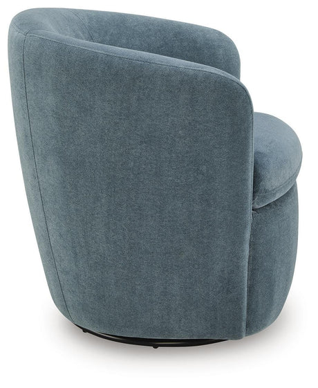 Leemont Mist Swivel Accent Chair by Ashley at Eve Furniture