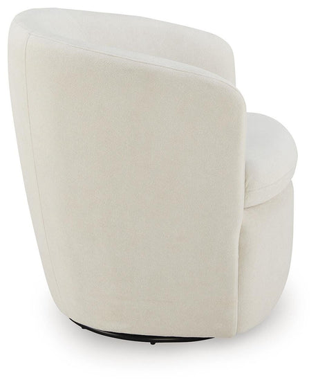 Leemont Snow Swivel Accent Chair by Ashley at Eve Furniture