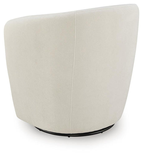 Leemont Snow Swivel Accent Chair by Ashley at Eve Furniture