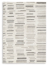 Leesdale Ivory/Brown/Black 5' x 7' Rug by Ashley at Eve Furniture
