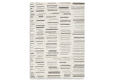 Leesdale Ivory/Brown/Black 5' x 7' Rug by Ashley at Eve Furniture