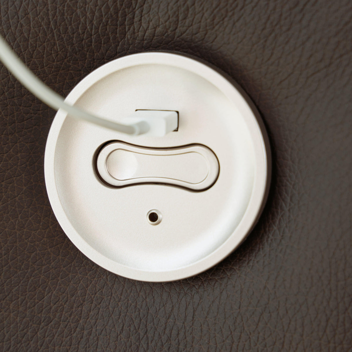 Leesworth Dark Brown Power Leather Reclining Sofa by Ashley at Eve Furniture