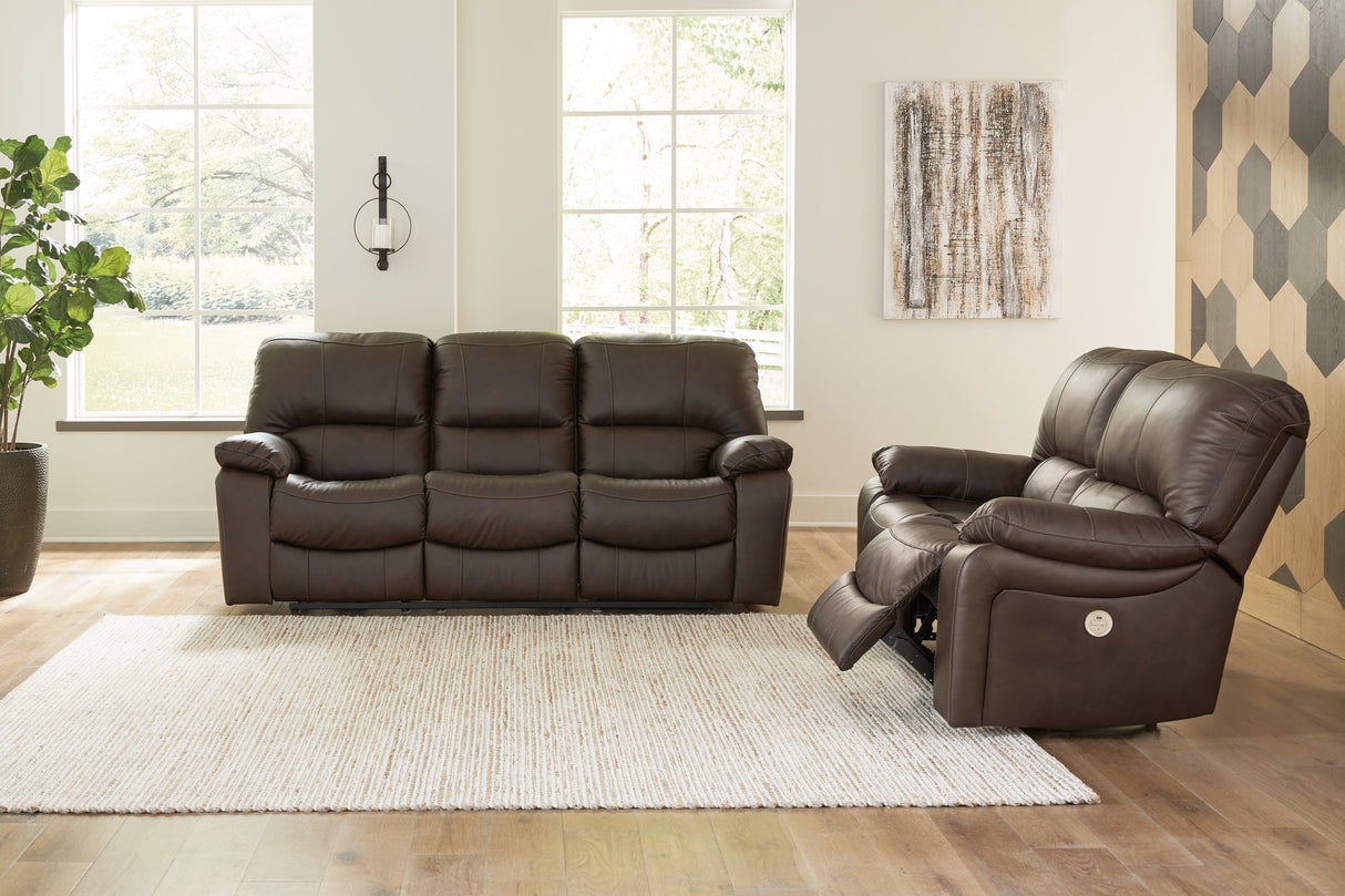 Leesworth Dark Brown Sofa and Loveseat by Ashley at Eve Furniture