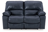 Leesworth Ocean Power Reclining Set by Ashley at Eve Furniture
