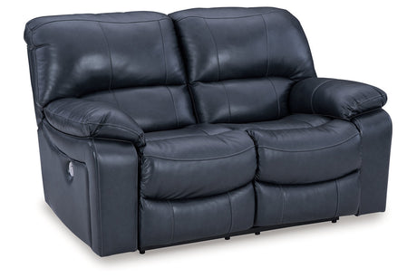 Leesworth Ocean Power Reclining Set by Ashley at Eve Furniture