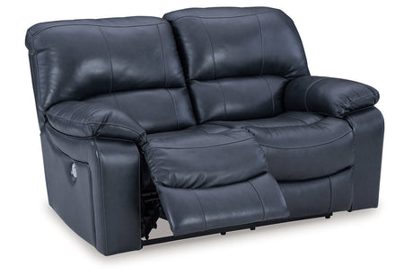 Leesworth Ocean Power Reclining Set by Ashley at Eve Furniture