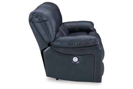 Leesworth Ocean Power Reclining Set by Ashley at Eve Furniture