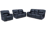 Leesworth Ocean Power Reclining Set by Ashley at Eve Furniture