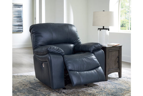 Leesworth Ocean Power Reclining Set by Ashley at Eve Furniture