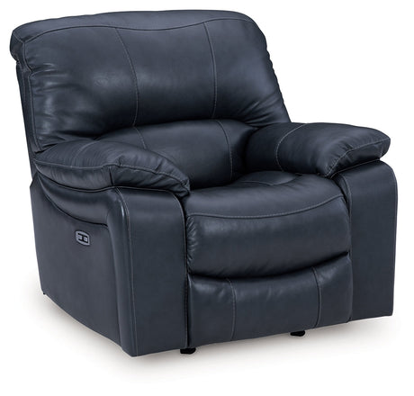 Leesworth Ocean Power Reclining Set by Ashley at Eve Furniture