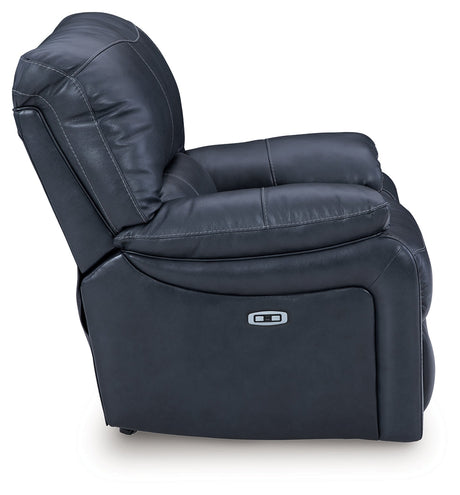 Leesworth Ocean Power Reclining Set by Ashley at Eve Furniture