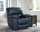 Leesworth Ocean Power Reclining Set by Ashley at Eve Furniture