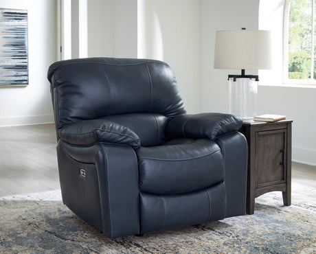 Leesworth Ocean Power Reclining Set by Ashley at Eve Furniture