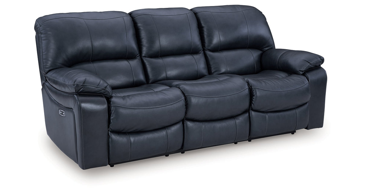 Leesworth Ocean Power Reclining Set by Ashley at Eve Furniture