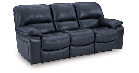 Leesworth Ocean Power Reclining Set by Ashley at Eve Furniture